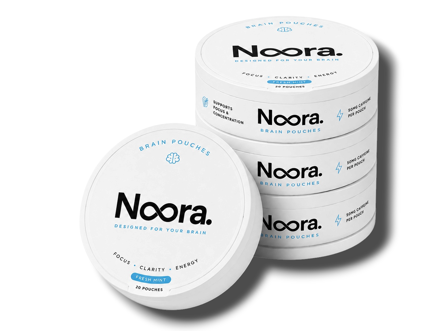 Noora Focus Pouches — Caffeine Nootropic Pouches
